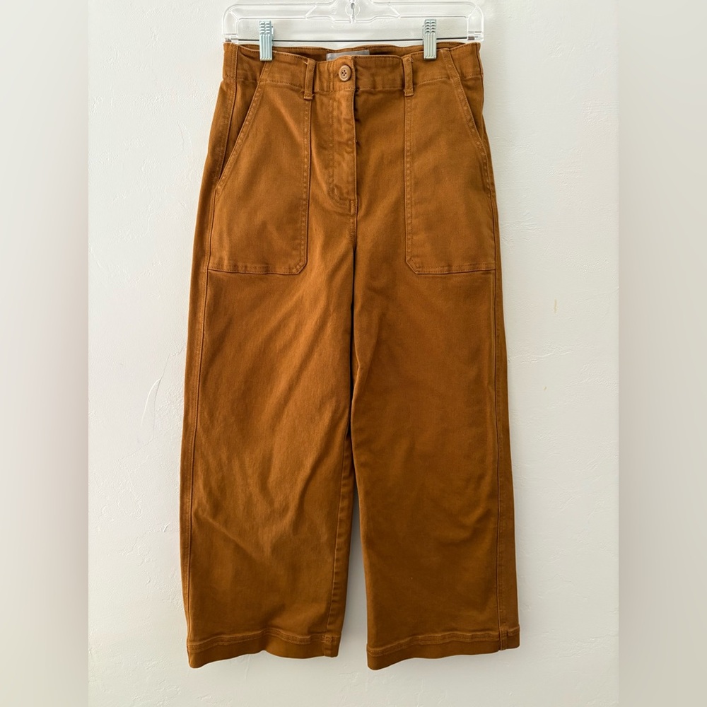Everlane Women's Wide Leg Pants in Warm Coffee
